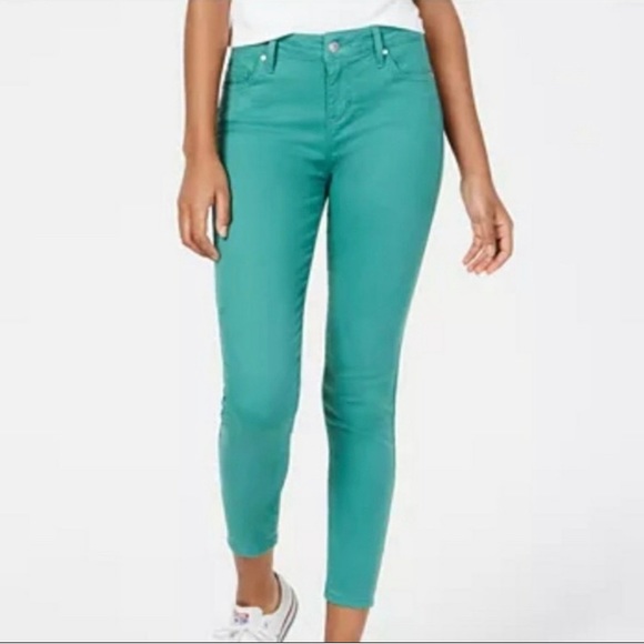 Celebrity Pink Denim - Celebrity Pink Sz 11 low rise mystic jade green EUC